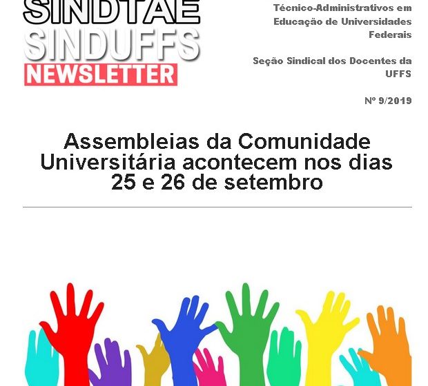 Boletim SINDUFFS-SINDTAE 09/2019