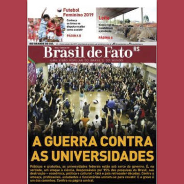 Brasil de Fato destaca rejeição de Marcelo Recktenvald pela comunidade