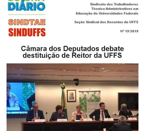 Boletim SINDUFFS-SINDTAE 15/2019