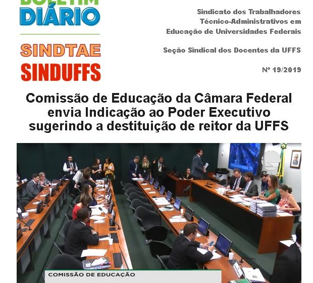 Boletim SINDUFFS-SINDTAE 19/2019
