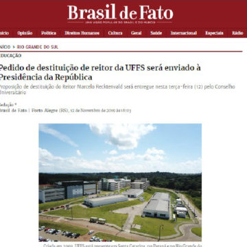 Brasil de Fato repercute entrega do pedido de destituição
