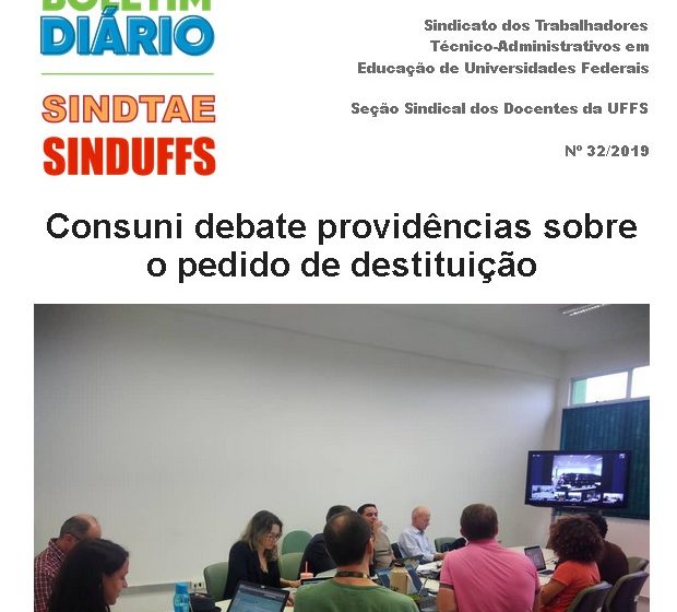 Boletim SINDUFFS-SINDTAE 32/2019