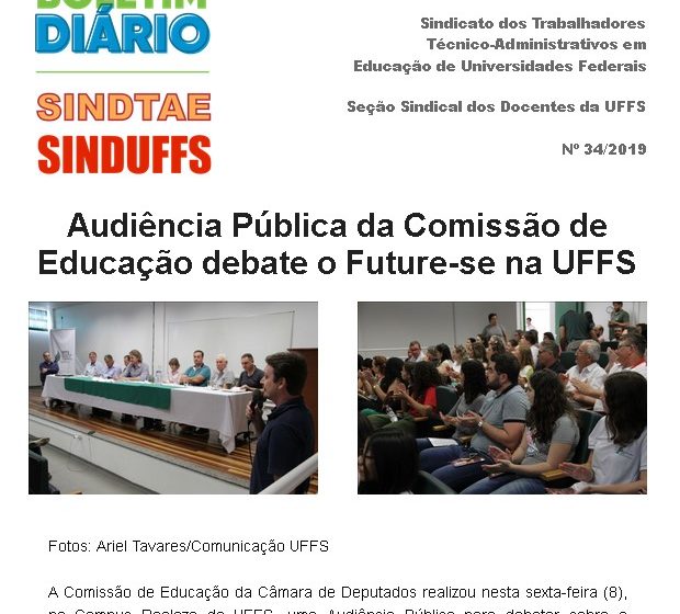 Boletim SINDUFFS-SINDTAE 34/2019