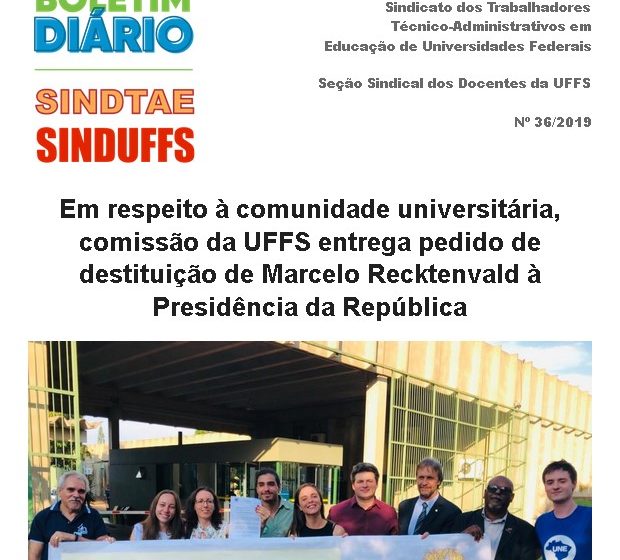 Boletim SINDUFFS-SINDTAE 36/2019
