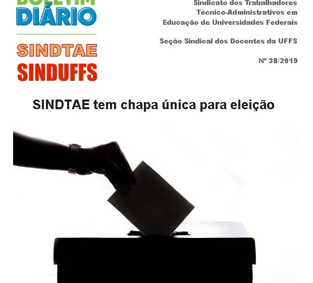 Boletim SINDUFFS-SINDTAE 38/2019