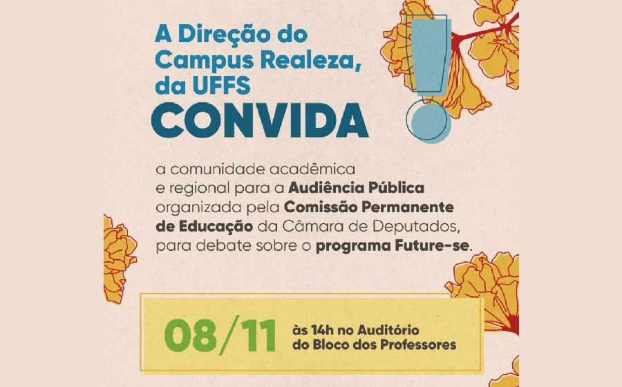 Comissão de Educação da Câmara de Deputados realiza audiência pública sobre o Future-se na UFFS
