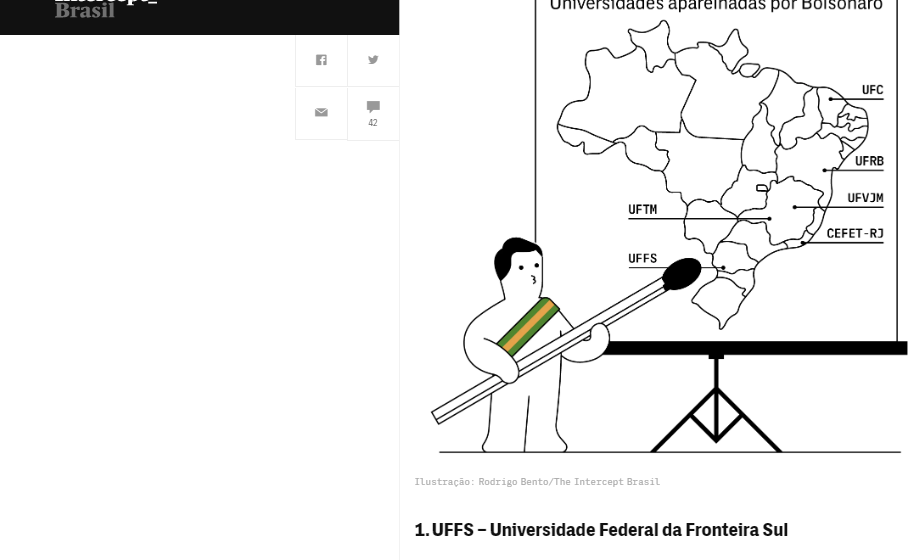 Reportagem do The Intercept Brasil apresenta o caso da UFFS