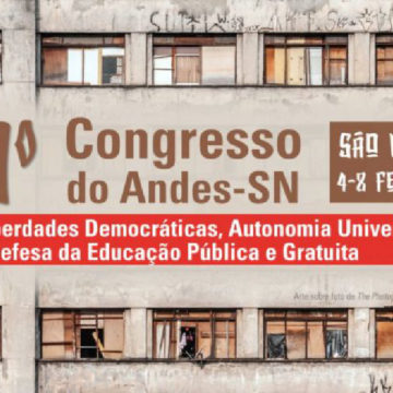 39º Congresso do ANDES-SN será realizado em São Paulo de 4 a 8 de fevereiro