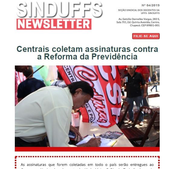 Boletim SINDUFFS 04/2019