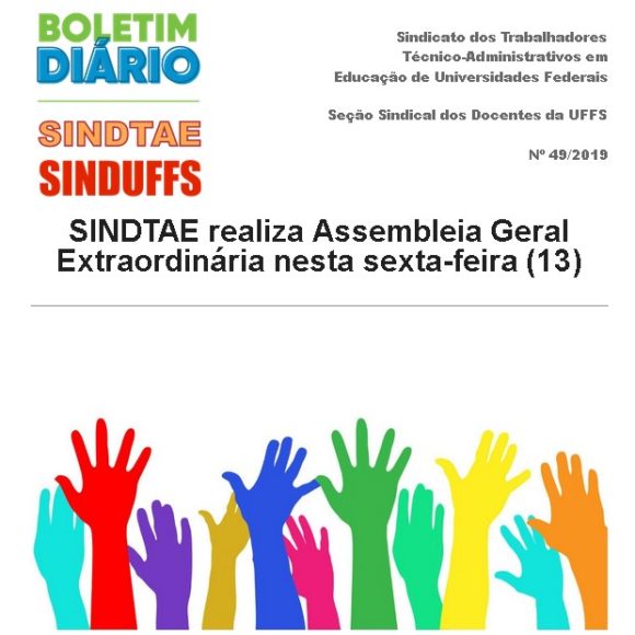 Boletim SINDUFFS-SINDTAE 49/2019