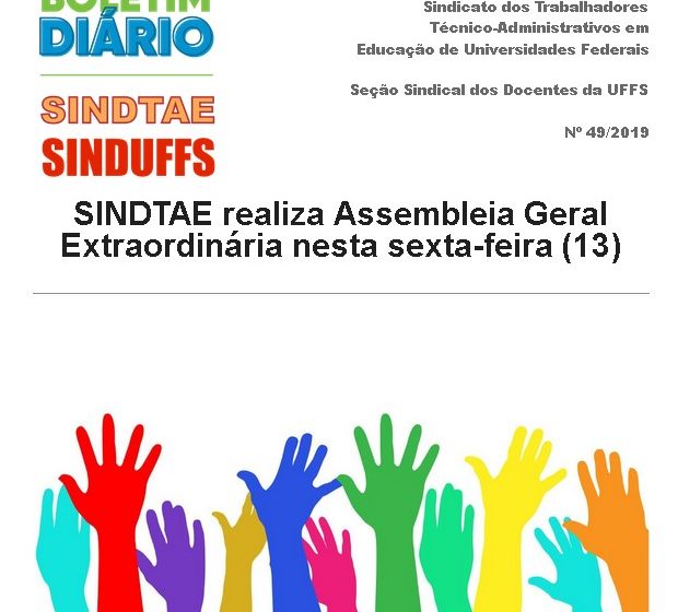 Boletim SINDUFFS-SINDTAE 49/2019