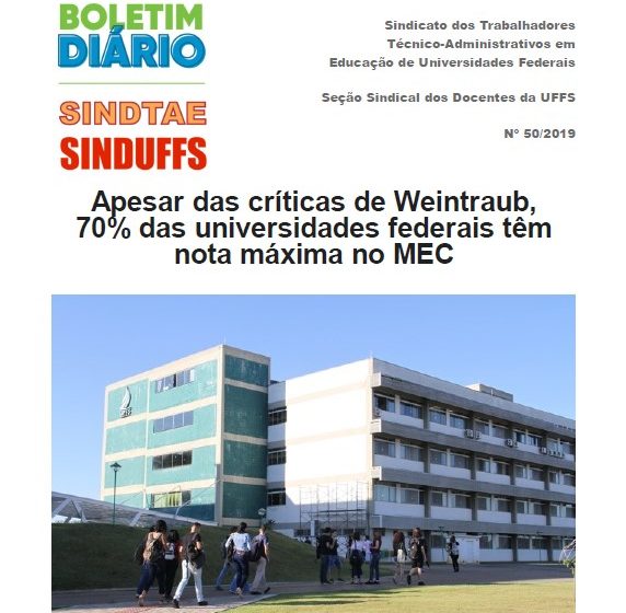 Boletim SINDUFFS-SINDTAE 50/2019