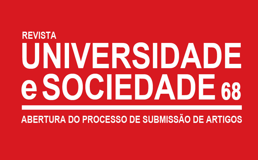 Está aberto o processo de submissão de artigos para Revista Universidade & Sociedade nº 68