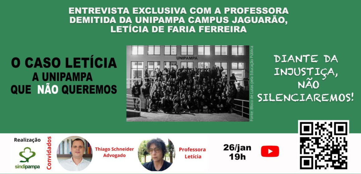 O Caso Letícia: a Unipampa que NÃO queremos