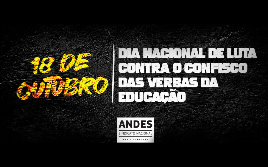 Entidades  vão às ruas pela educação pública no dia 18 de outubro