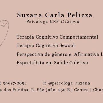 Psicóloga Suzana Carla Pelizza